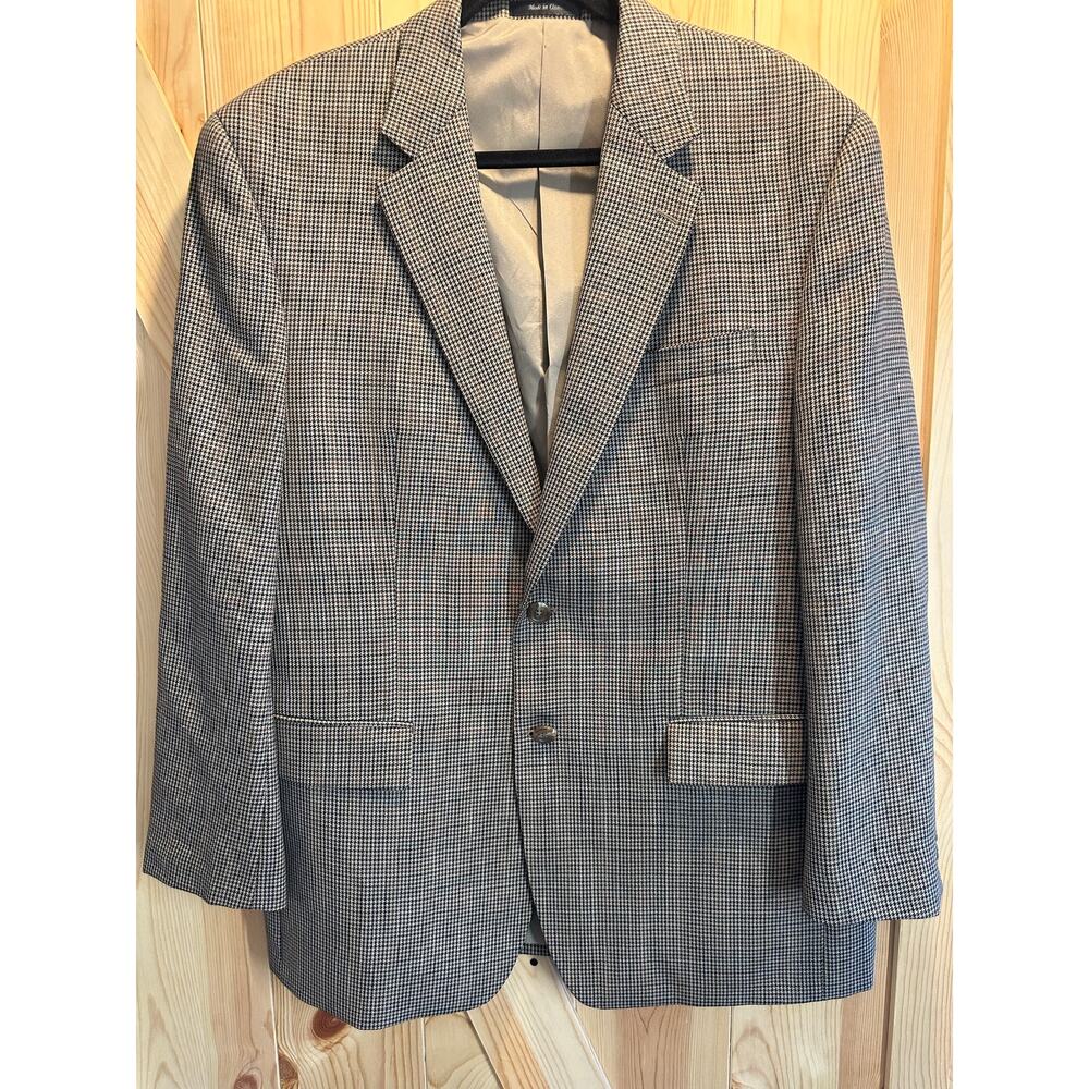 Lauren Ralph Lauren Men's Brown Houndstooth Wool Sport Coat Blazer